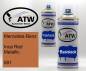 Preview: Mercedes-Benz, Inca Red Metallic, 581: 400ml Sprühdose + 400ml Klarlack - Set, von ATW Autoteile West.